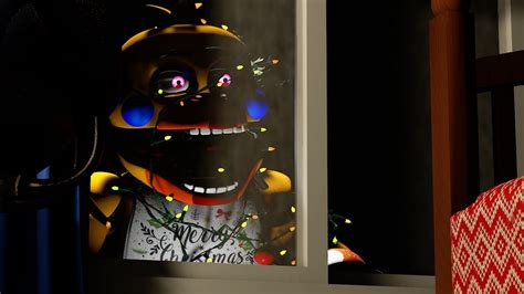 Christmas Chica Is Outside My Window Fnaf Christmas With Freddys