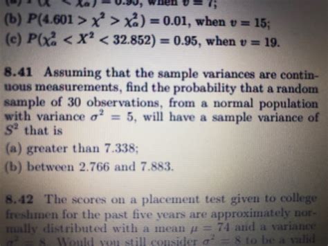 Answered 8 41 Assuming That The Sample Variances Bartleby