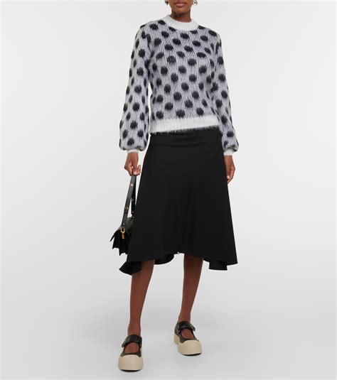 Polka Dot Jacquard Sweater In Multicoloured Marni Mytheresa