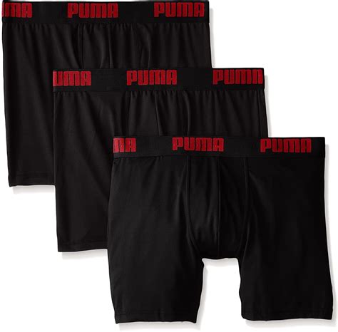 Puma Mens 3pk Athletic Fit Boxer Brief