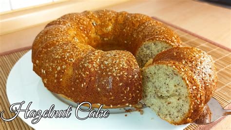 How To Make Hazelnut Cake With Sesame Seeds Youtube