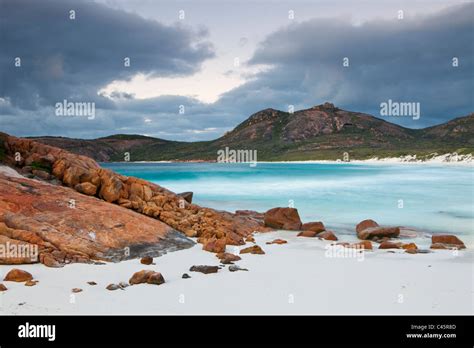 Thistle Cove beach at twilight. Cape Le Grand National Park, Esperance, Western Australia ...