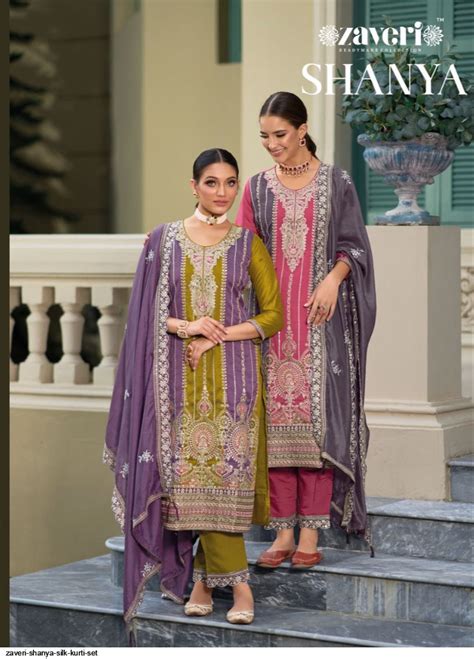 Zaveri Shanya Silk Kurti Set