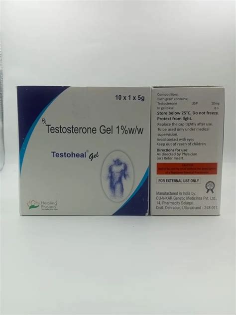 Testoheal Gel Testosterone Dose Packaging Type Pouches At