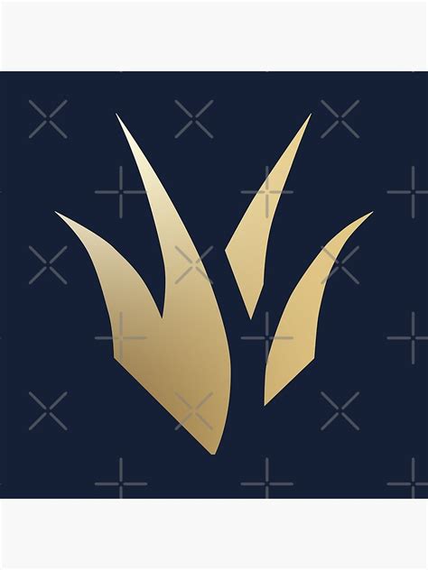 Jungle Role Icon Gold Dark Blue Bg Poster For Sale By