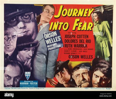 Journey Into Fear Joseph Cotten Dolores Del Rio Ruth Warrick Orson