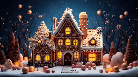 Christmas Gingerbread House Free Stock Photo Public Domain Pictures