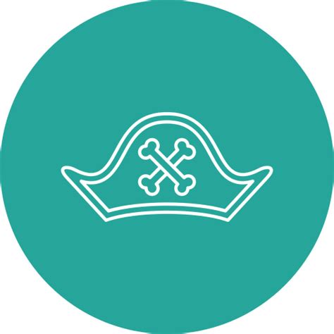 Pirate Hat Generic Circular Icon