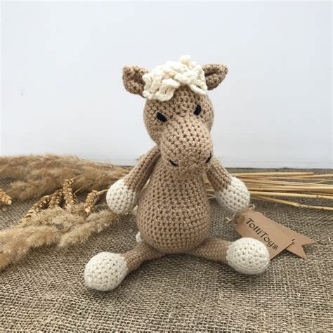 Cheval Poney Animaux En Peluche Crochet Jouet Cadeau Pour Etsy