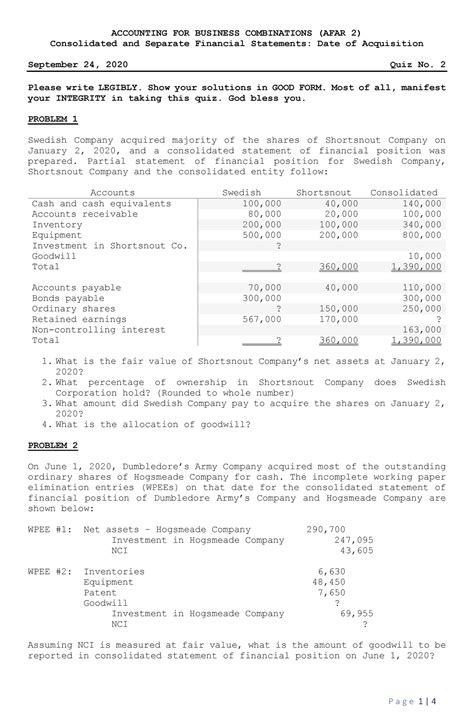 Consolidated Financial Statement Warning Tt Undefined Function 32 Accounting For Business