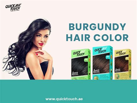 Burgundy Hair Color — Stages Of Coloring The Hair At Home Quicktouch Medium