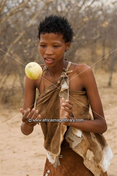 Photos And Pictures Of Naro Bushman San Woman Playing A Ball Game