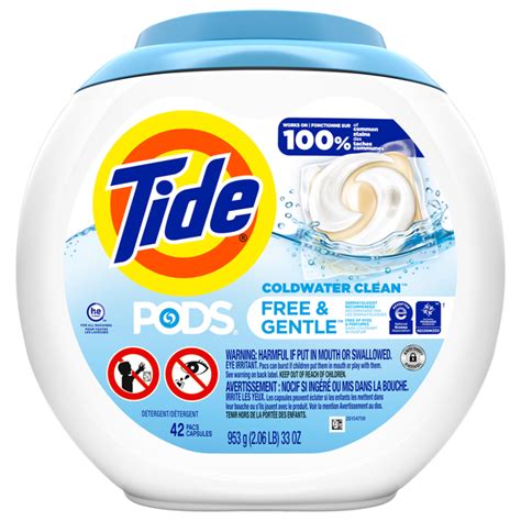 Save On Tide Pods Free Gentle Coldwater Clean Laundry Detergent Pacs