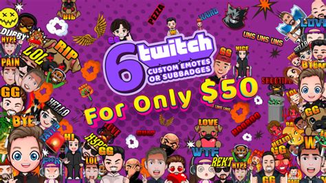 Create Custom Twitch And Discord Emotes Sub Badges And Emojis For You