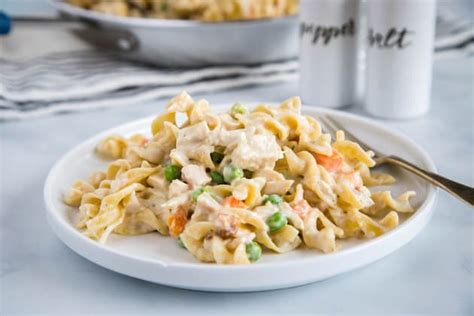 Chicken Pot Pie Noodles Recipe Food Fanatic