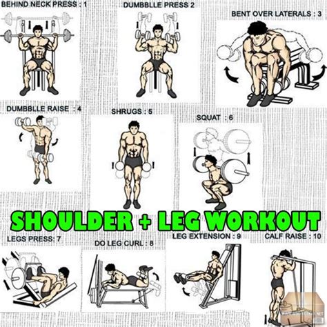 Leg And Shoulder Workout Plan Workoutwalls