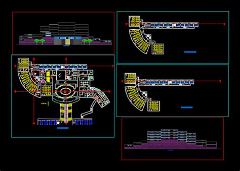 Cultural Center Dwg Detail For Autocad • Designs Cad