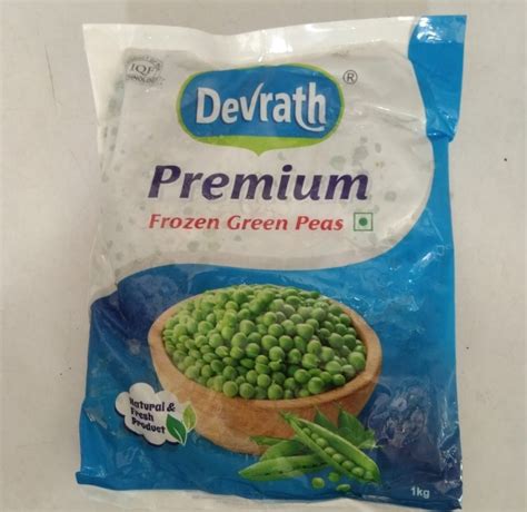 A Grade Devrath Frozen Green Peas Packet Packaging Size 1 Kg At Rs