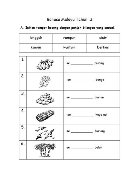 Latihan Bahasa Inggeris Tahun 1 Jordinabbwilcox