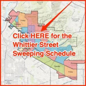 Whittier Street Sweeping 2023 Schedule Map Holidays Tickets