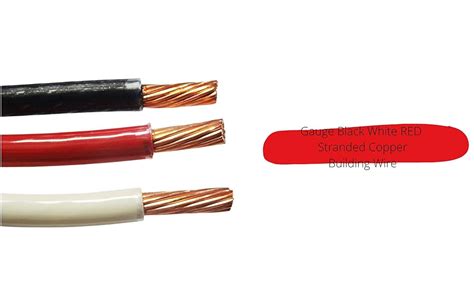 KCHEX 50 EA THHN THWN 6 AWG Gauge Black White RED Stranded Copper