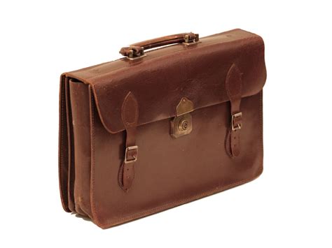 gatherandspread: VINTAGE BROWN LEATHER BRIEFCASE