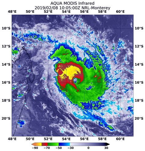 Aqua Satellite finds Tropical Cyclone Gelena's strongest side