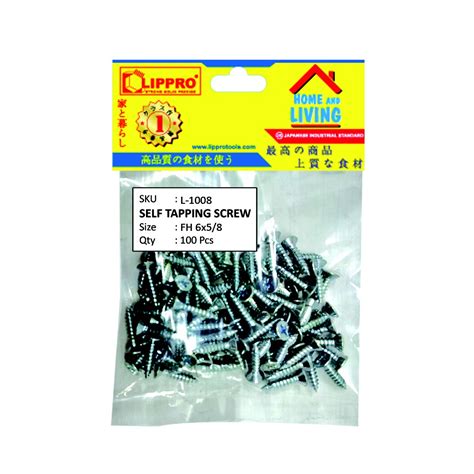 Jual LIPPRO L 1008 SEKRUP FH 6 X 5 8 SKRUP BAUT TAPPING 100 PCS