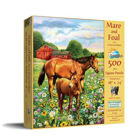 Mare And Foal 500 Pieces SunsOut Puzzle Warehouse