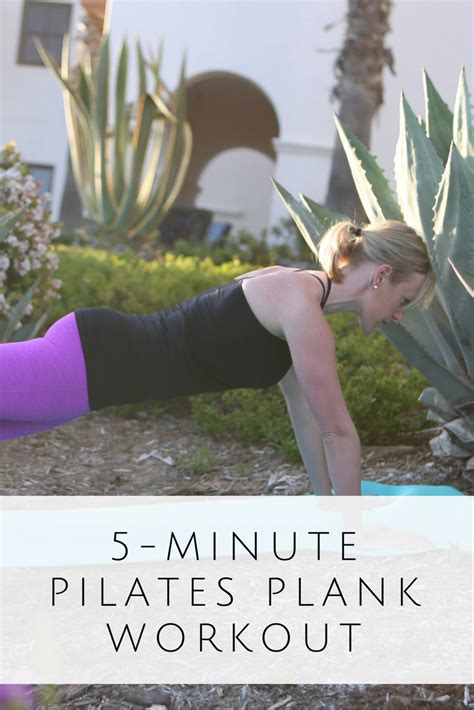 Minute Pilates Plank Challenge Lindywell