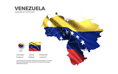 Venezuela Map Slide Powerpoint Ciudades Paises