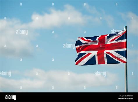 Union Jack Flag Flapping In The Wind Hi Res Stock Photography And