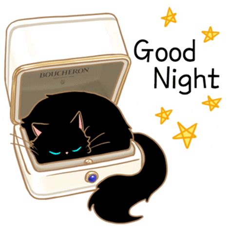 Good Night Kawaii Cat 