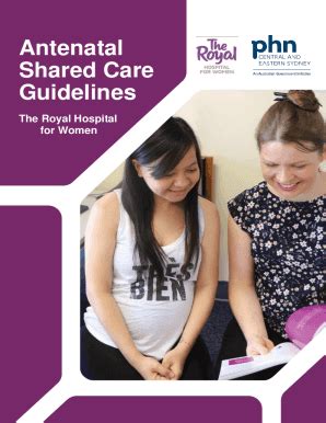 Fillable Online Antenatal Shared Care Quick Guide Fax Email Print