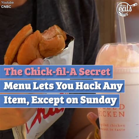 The Chick Fil A Secret Menu Lets You Hack Any Item Except On Sunday