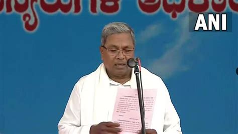 Siddaramaiah Takes Oath As Karnataka Chief Minister Today Today News