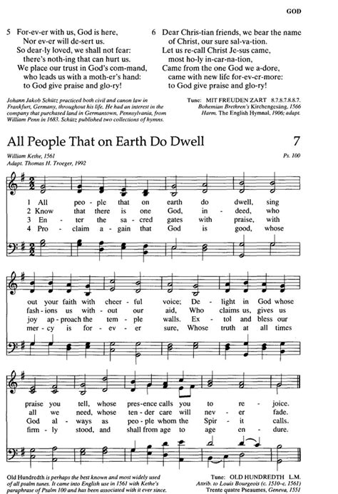 The New Century Hymnal 7 All People That On Earth Do Dwell