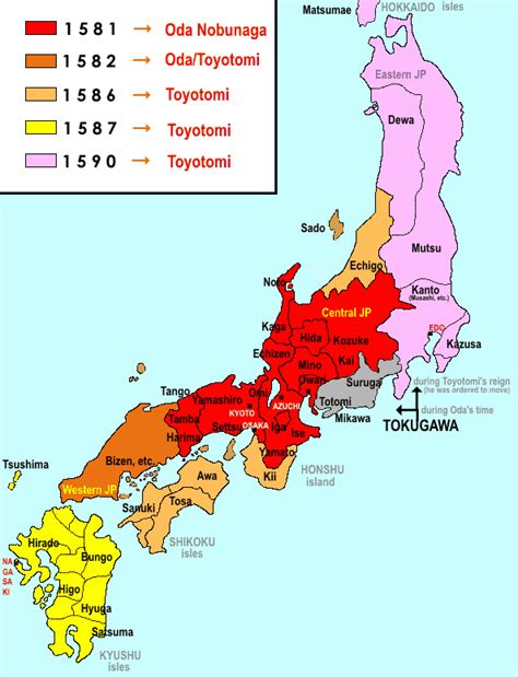 Sengoku Map Historical Maps Tokugawa Ieyasu