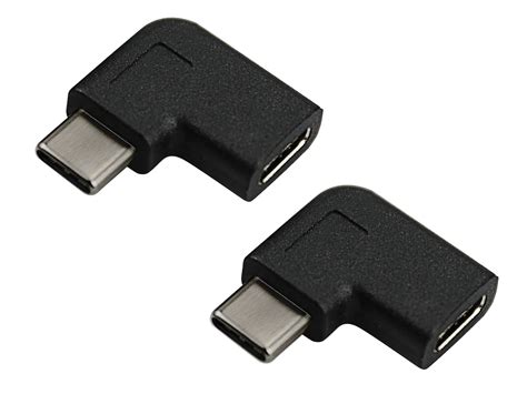 Buy Ruaeoda Usb C Angle Adapter [2 Pack] 90 Degree Usb C Type C Male To Female Adapter Upward