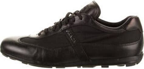 Prada Linea Rossa Leather Sneakers ShopStyle