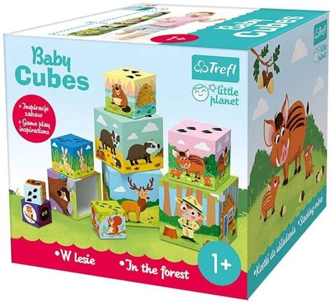 Trefl Kostki Baby Cubes W Lesie Klocki Piramidka Sklep