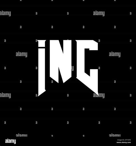 Inc Letter Logo Design For Technology Company Inc Logo Design Black