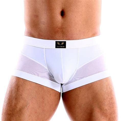 Mizok Mens Jockstraps Underwear Sexy Fashion Mesh Breathable Jock