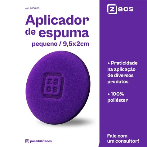 APLICADOR DE ESPUMA ROXO ESCURO 9 5 X 2CM GR95 20MM ZACS VONIXX Super