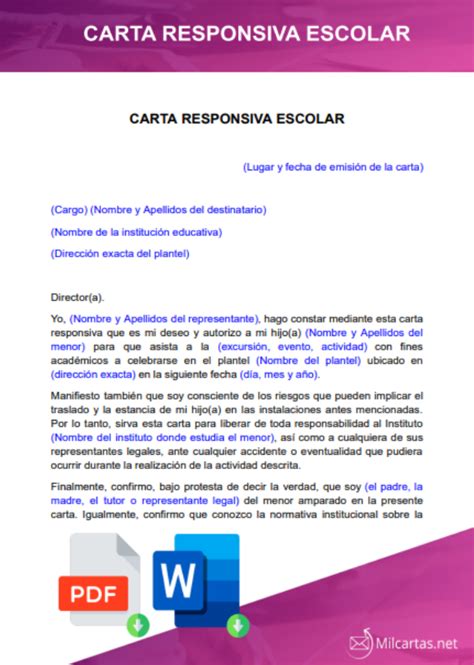 Carta Responsiva Formato De Trabajo Carta Responsiva Hot Sexy Girl