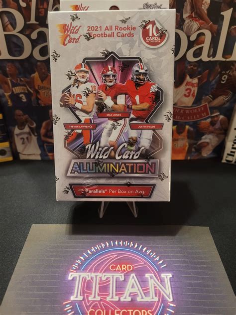 2021 Wild Card Alumination All Rookie Football Cards Hanger Etsy