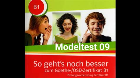 So geht noch besser b1 Hören Modelltest 09 Teil 1 2 3 84 mit Lösungen