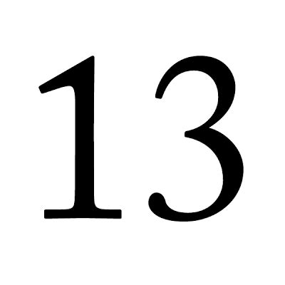 13 years old number - Clip Art Library