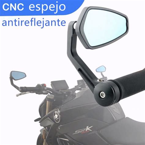 Espejos Retrovisor Antireflejante Moto Cafe Racer Ron Pu O Env O Gratis