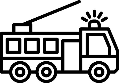 Fire Truck Vector Icon Design 16425160 Vector Art At Vecteezy